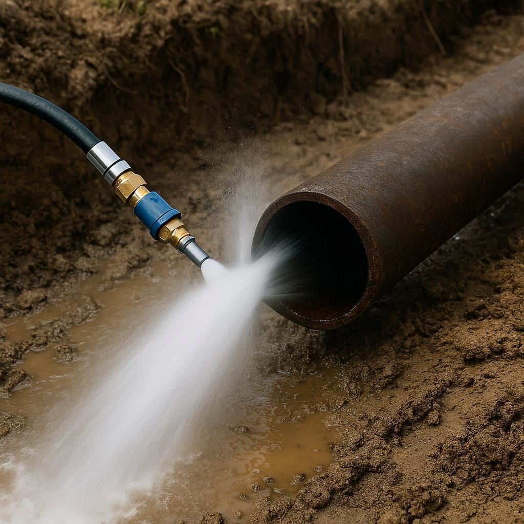 Гидродинамическая прочистка водопроводных труб в Приморске